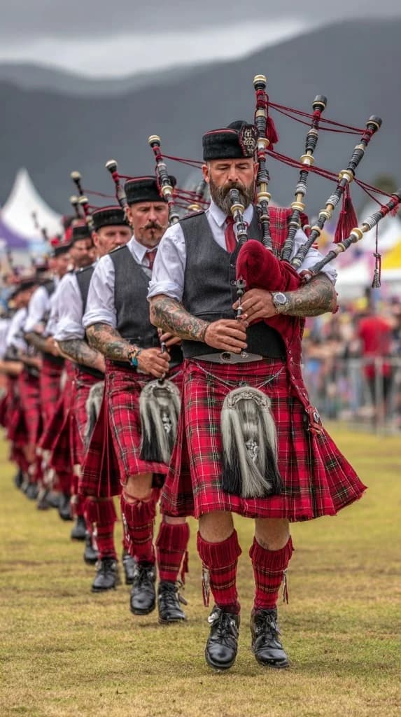 Scottish bagpipers